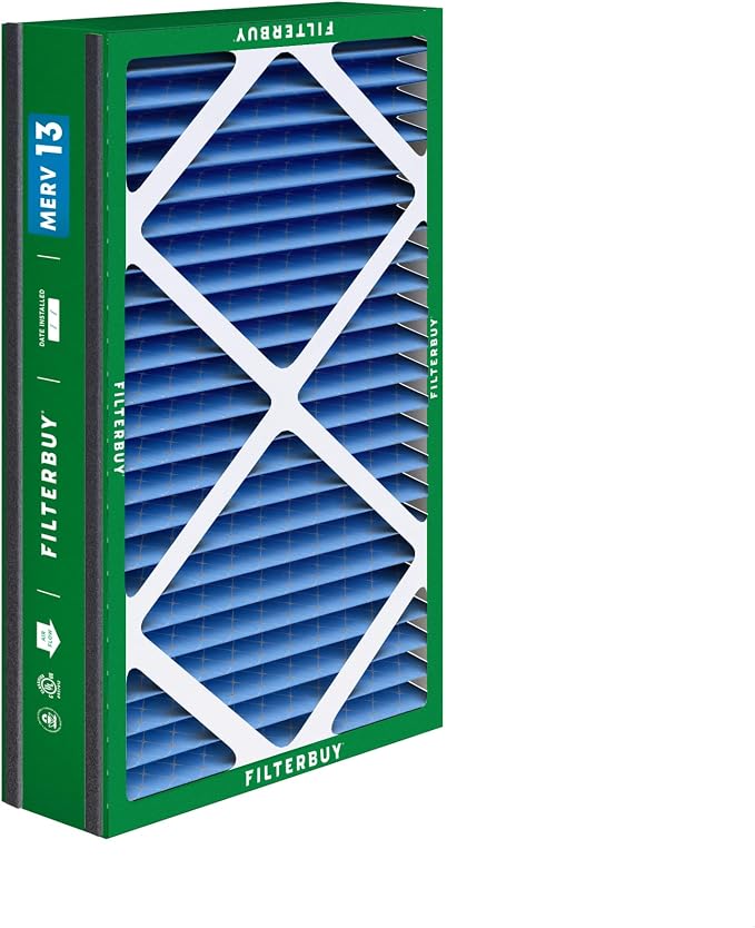 16x25x3 Air Filter MERV 13 Optimal Smoke & Allergy Defense (1-Pack), Electrostatic Pleated HVAC AC Furnace, alternate view 9
