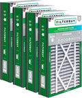 16x25x3 Air Filter MERV 8 Essential Dust & Allergy Defense (4-Pack), Electrostatic Pleated HVAC AC Furnace Filters for