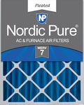 16x25x4 (15 1/2 x 24 1/2 x 3 5/8) Pleated MERV 7 Air Filter 1 Pack, product image