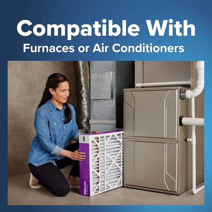 16x25x4 AC Furnace Air Filter, MPR 1550, MERV 12, Fits Lennox &, Certified Asthma & Allergy Friendly, alternate