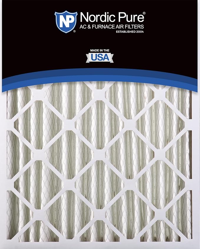 16x25x4 (Actual Size: 15 1/2 x 24 1/2 x 3 5/8) Pleated MERV 13 Air Filters 6 Pack, alternate product view 5