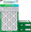 16x25x4 Air Filter MERV 8 Essential Dust & Allergy Defense (3-Pack), Electrostatic Pleated HVAC AC Furnace