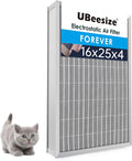 16x25x4 Reusable Electrostatic Air Filter HVAC AC Furnace Filter,Washable, Lasts a Lifetime,Permanent Air Filter,Breathe