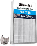 16x25x5 Reusable Electrostatic Air Filter HVAC AC Furnace Filter,Washable, Lasts a Lifetime,Permanent Filter,for