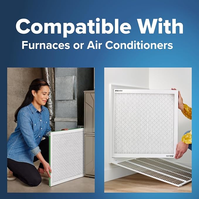 16x30x1 AC Furnace Air Filter, MPR 700, MERV 8, Tough on Pollen, Easy on Airflow, alternate product view 5