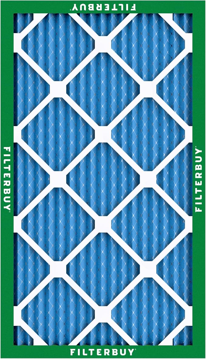 16x30x1 Air Filter MERV 13 Optimal Smoke & Allergy Defense (2-Pack), Electrostatic Pleated HVAC AC Furnace Filters