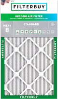 16x30x2 Air Filter MERV 8 Essential Dust & Allergy Defense (1-Pack), Electrostatic Pleated HVAC AC Furnace