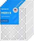 17.5X21X1 MERV 8 Geothermal Air Filters - Made in USA (6 Pack) 6 Pack, product image