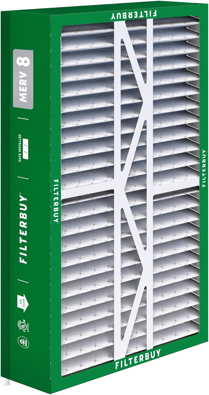 17.5x27x5 Air Filter MERV 8 Essential Dust & Allergy Defense (4-Pack), Pleated HVAC AC Furnace Filters for Trane Perfect Fit