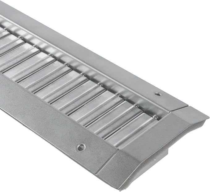 17" x 3" Grille for Round Spiral Duct - Galvanized Steel Register Vent Cover for HVAC Ducting System - 2 Way, alternate view