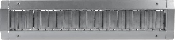 17" x 3" Grille for Round Spiral Duct - Galvanized Steel Register Vent Cover for HVAC Ducting System - 2 Way, alternate view