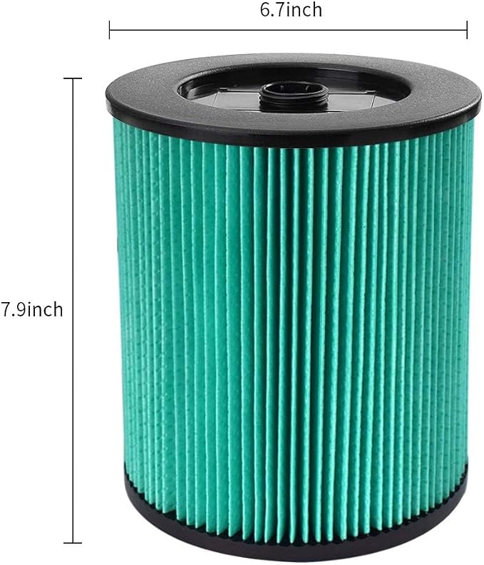 17912 & 9-17912 HEPA Vacuum Filter Compatible with Filter No.9-17912 fits 5, 6,8,9,12,14,16 and 32 gal vacs or larger made