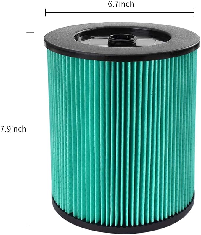 17912 & 9-17912 HEPA Vacuum Filter Compatible with Filter No.9-17912 fits 5, 6,8,9,12,14,16 and 32 gal vacs or larger made