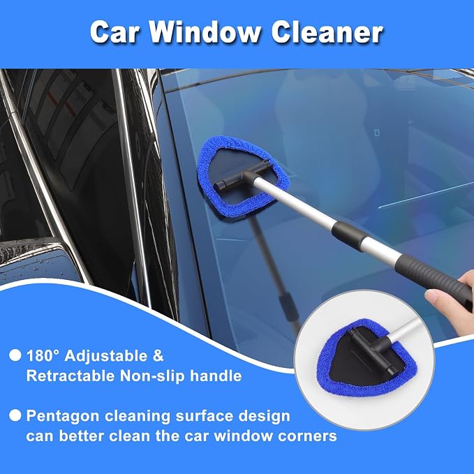 17pcs Car Detailing Kit Interior Cleaner, Car Interior Cleaning Kit with Handheld Car Vacuum, Car Detailing Brushes