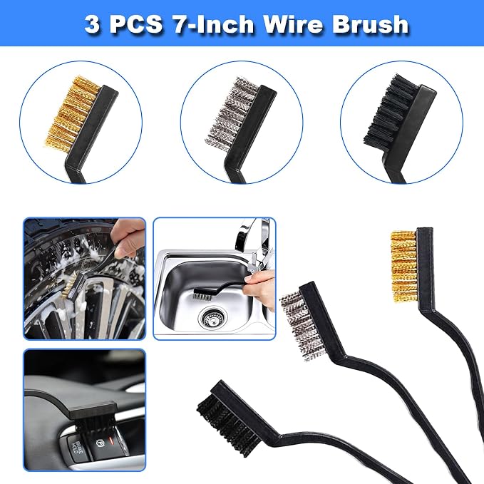17pcs Car Detailing Kit Interior Cleaner, Car Interior Cleaning Kit with Handheld Car Vacuum, Car Detailing Brushes