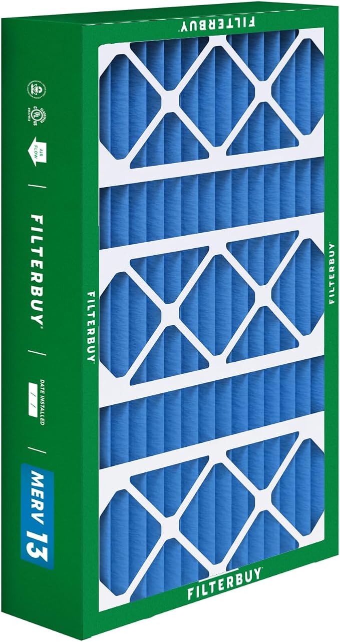 17x26x4 Air Filter MERV 13 Optimal Smoke & Allergy Defense (1-Pack), Electrostatic Pleated HVAC AC Furnace, alternate view 8