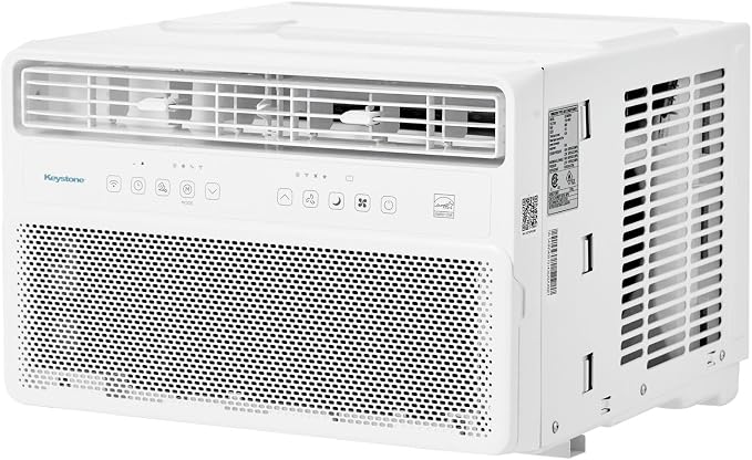 18,000 BTU 230V Window Mounted Inverter Air Conditioner with Quiet, High Efficiency Operation and Remote, Window AC Unit for