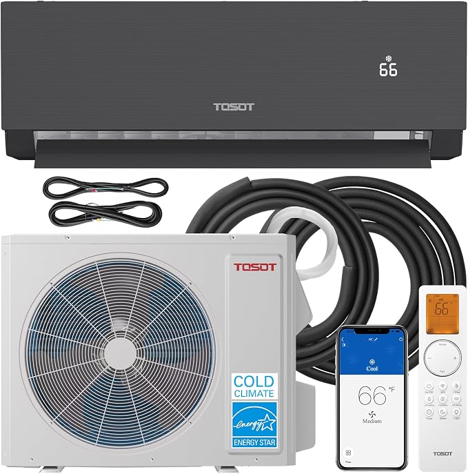 18,000 BTU 24.5 SEER2, Mini-Split Air Conditioner & Heater, Energy Star & Cold Climate Certified, Ductless Inverter AC Unit