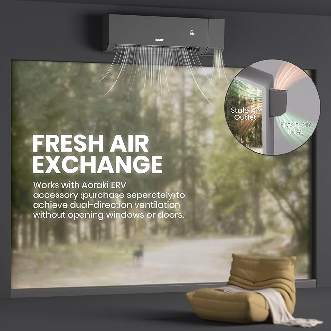 18,000 BTU 24.5 SEER2, Mini-Split Air Conditioner & Heater, Energy Star & Cold Climate Certified, Ductless Inverter AC Unit