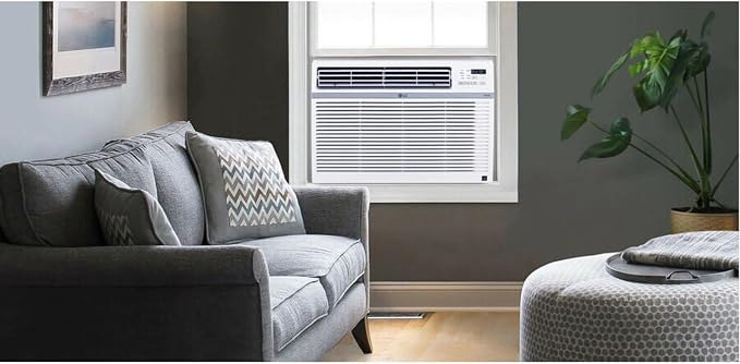 18,000 BTU Smart Window Air Conditioner, 230/208V, Cools Room up to 1000 Sq. Ft. for Bedrooms, Living Room, Apartments, with