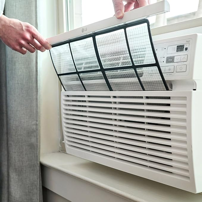 18,000 BTU Smart Window Air Conditioner, 230/208V, Cools Room up to 1000 Sq. Ft. for Bedrooms, Living Room, Apartments, with