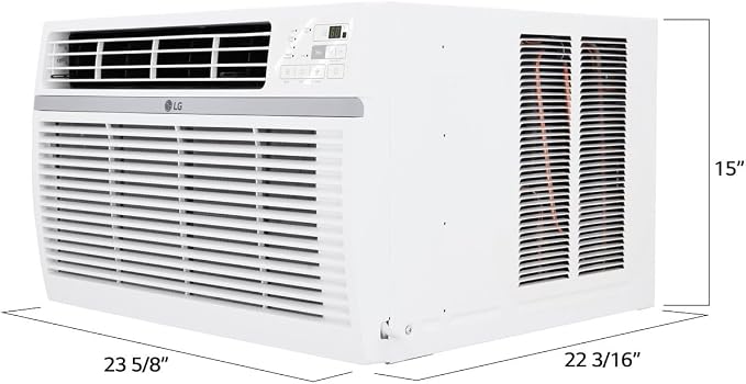 18,000 BTU Window Air Conditioner, 230/208V, Cools 1,000 Sq.Ft. (25' x 40' Room Size), Quiet Operation, Electronic Control
