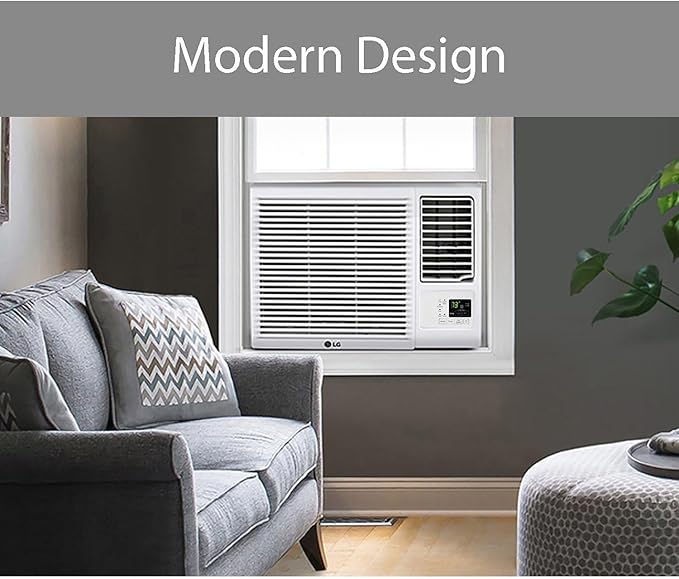 18,000 BTU Window Air Conditioner with Heat, 230/208V, Cools 1,000 Sq.Ft. for Bedroom, Living Room, Basement, Apartment, with