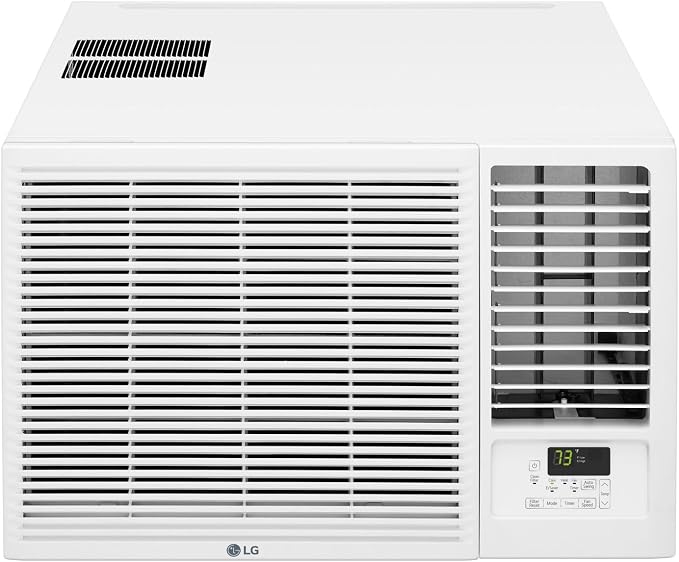 18,000 BTU Window Air Conditioner with Heat, 230/208V, Cools 1,000 Sq.Ft. for Bedroom, Living Room, Basement, Apartment, with