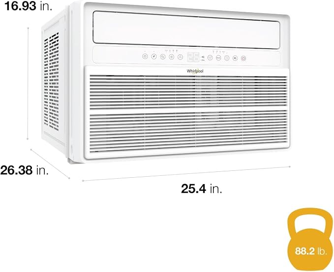 18,000 BTU Window Mounted Inverter Air Conditioner with Quiet, High Efficiency Operation and Remote, Window AC Unit for
