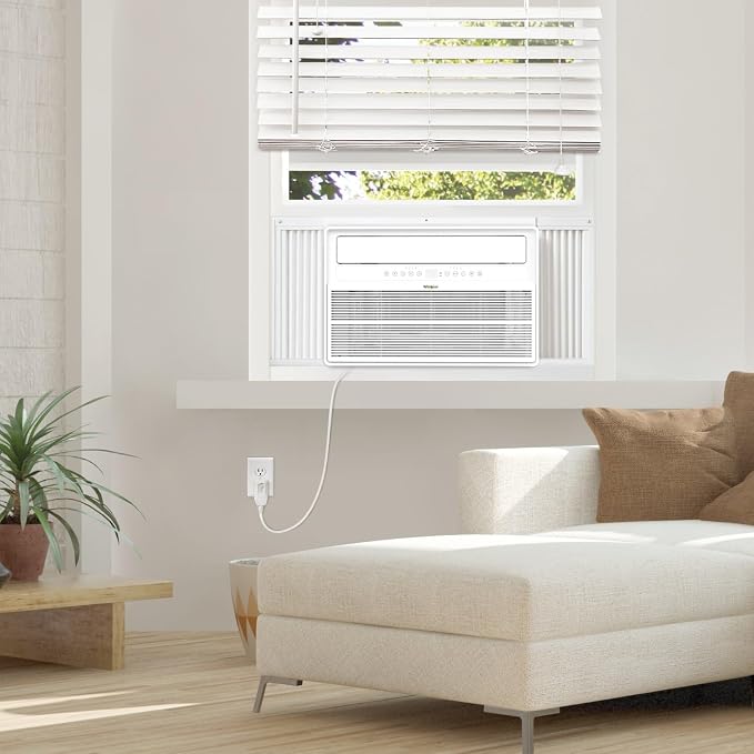 18,000 BTU Window Mounted Inverter Air Conditioner with Quiet, High Efficiency Operation and Remote, Window AC Unit for
