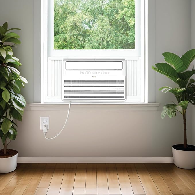 18,000 BTU Window Mounted Inverter Air Conditioner with Quiet, High Efficiency Operation and Remote, Window AC Unit for