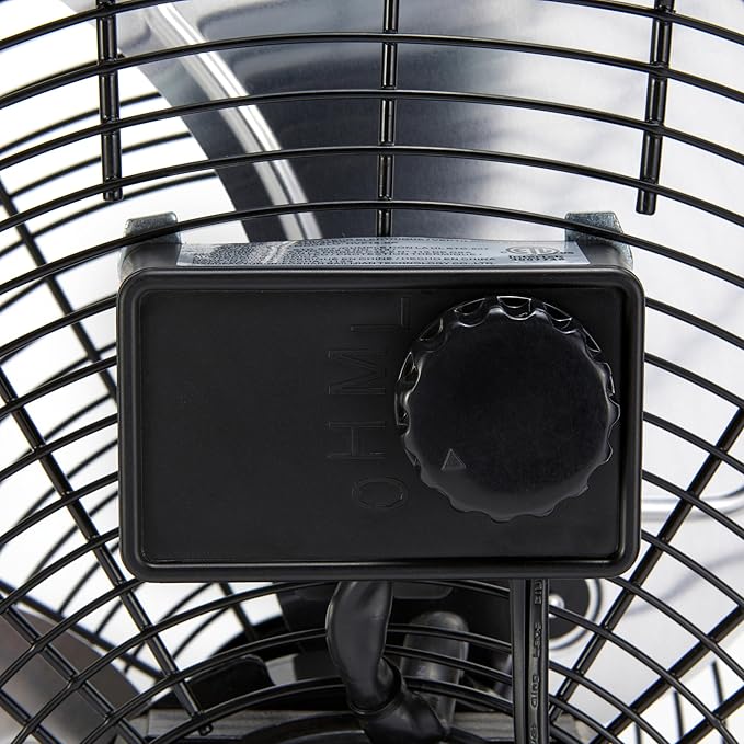18" High Velocity Industrial Floor Fan with 3 Speeds, Powerful Airflow, Air Circulator, Tilt Head, ETL-Listed Safety
