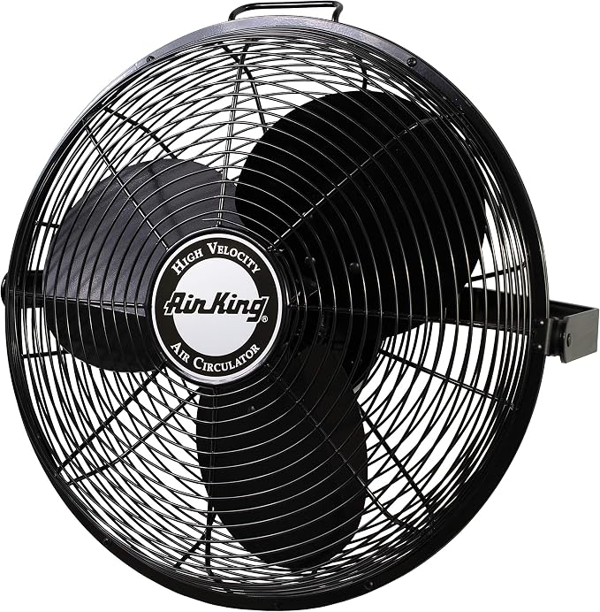 18-Inch 1/6 HP Industrial Grade High Velocity Multi Mount Fan with 3-Speeds, Pivoting Fan Head, Durable Powder-Coated Steel