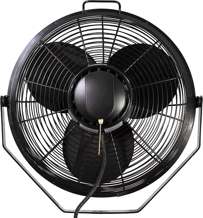 18-Inch 1/6 HP Industrial Grade High Velocity Multi Mount Fan with 3-Speeds, Pivoting Fan Head, Durable Powder-Coated Steel
