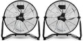 18 Inch 3-Speed High Velocity Heavy Duty Metal Industrial Floor Fan for Warehouse, Workshop, Factory and Basement, Black, 2
