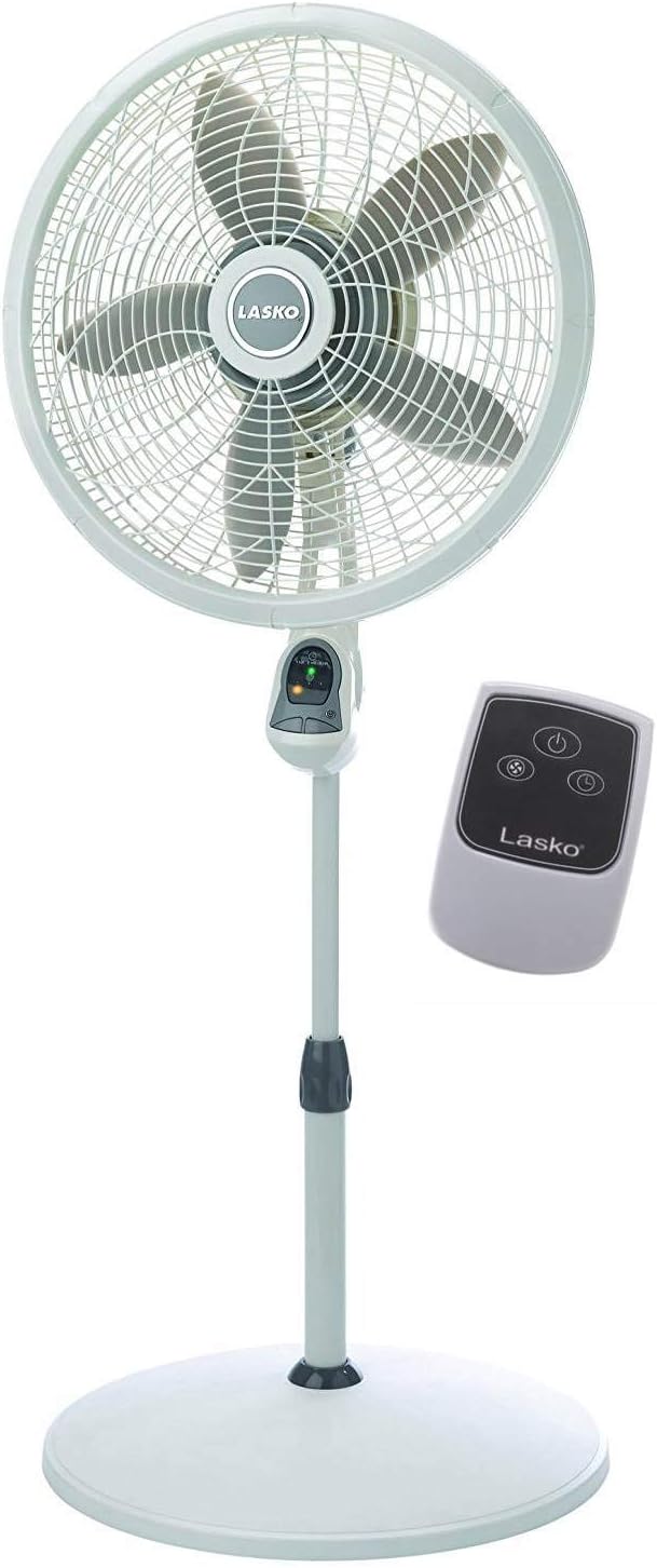 18 Inch Elegance Performance Oscillating Pedestal Fan w/Remote (2 Pack), alternate product view 2