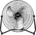 18-Inch Metal Floor Fan, High Velocity 4000 CFM Industrial Fan, 3-Speed & 360° Adjustable Tilt, Heavy Duty for Garage