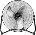 18 Inch Metal Industrial Floor Fans, Max 4012 CFM, Heavy Duty High Velocity Fan with 3-speed and 360°Adjustable Tilt, for