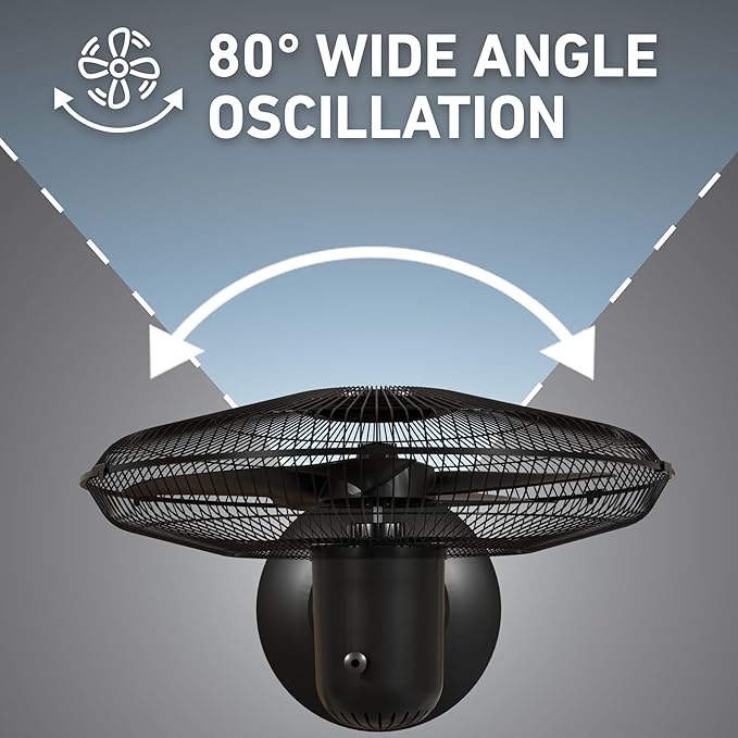 18 Inch Oscillating Stand Fan 3 Speed Powerful Airflow Adjustable Height 30 Degree Tilt Wide Angle Cooling Quiet Operation