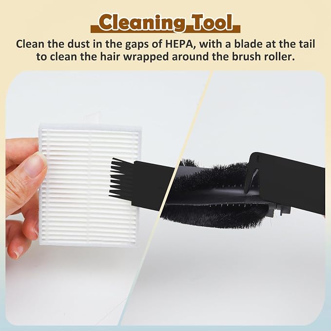 18 Pack L60 Accessories Kit Replacement Compatible with L60 / L50 Robot Vacuum, Accessories Kit 2 Roller Brush, 4 Side