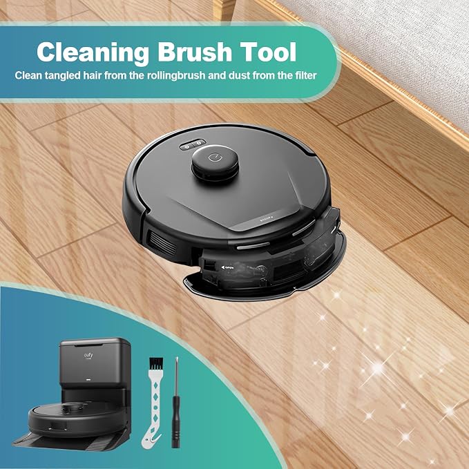 18 Pack Replacement Parts for L50, L60 Robot Vacuum Series Robot Vacuums Accessories Kit, 1 Roller Brush, 4 Pack Filters