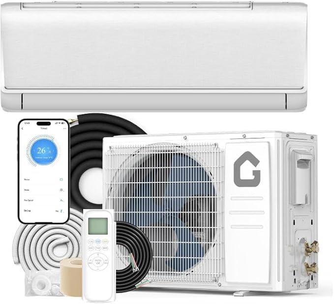 18000 BTU Split Air Conditioner and Heater, SEER2 21 High Efficiency, WiFi Enabled with Alexa, ENERGY STAR Certified, product