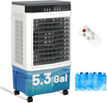 1800CFM Swamp Cooler, 5.3 Gal 3-in-1 Portable Evaporative Air Cooler with Remote, 120° Oscillation, 3 Speeds, 12H Timer, 4