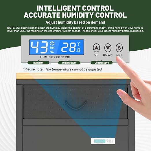 180L 3D Printer Filament Storage Cabinet with Dehumidifier(60W Drying Power, <8W avg., alternate product view 6