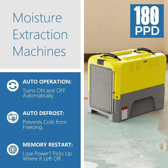180PPD LGR Commerical Dehumidifier with Pump, Wi-Fi APP Controls Industrial Dehu, Capacity up to 85 PPD at AHAM, alternate