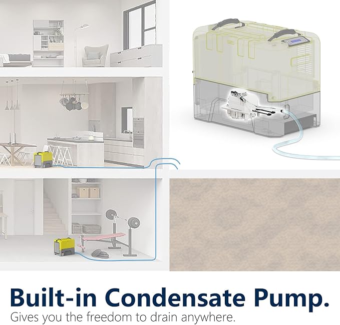 180PPD LGR Commerical Dehumidifier with Pump, Wi-Fi APP Controls Industrial Dehu, Capacity up to 85 PPD at AHAM, alternate