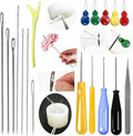 18PCS Candle Punch Tool Professional Candle Wick Needle for Silicone Molds and Candles,Hook Punch Needle Wick for