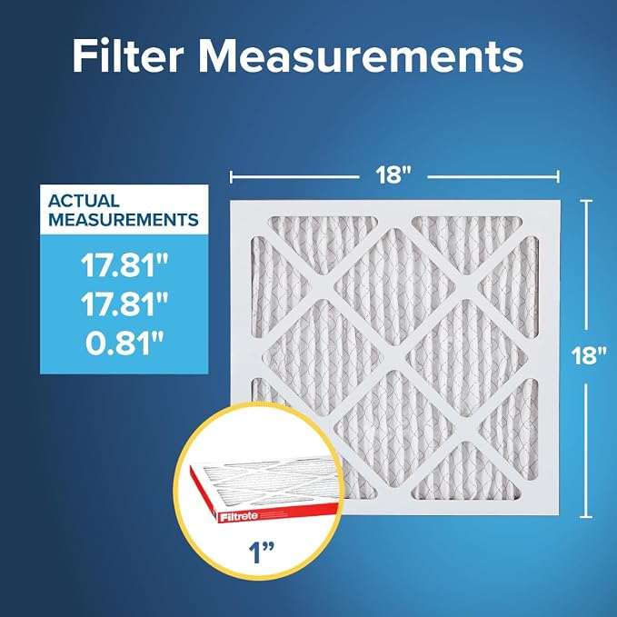 18x18x1 AC Furnace Air Filter, MERV 11, MPR 1000, Micro Allergen Defense, alternate product view 2