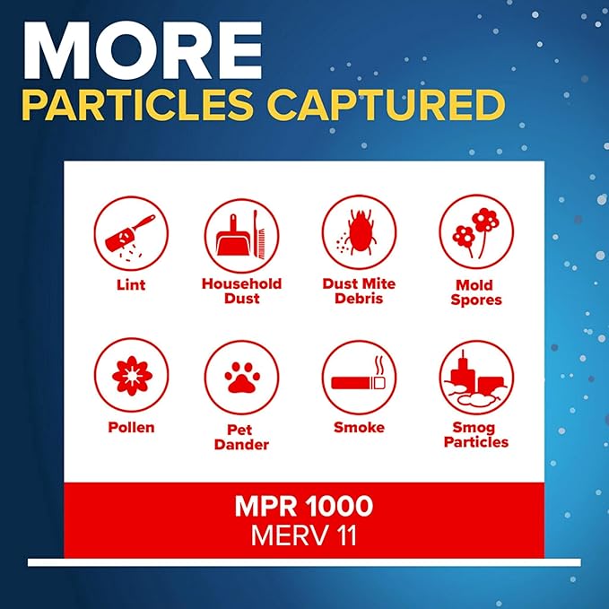 18x18x1 AC Furnace Air Filter, MERV 11, MPR 1000, Micro Allergen Defense, alternate product view 5