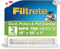 18x18x1 AC Furnace Air Filter, MPR 700, MERV 8, Tough on Pollen, Easy on Airflow, product image
